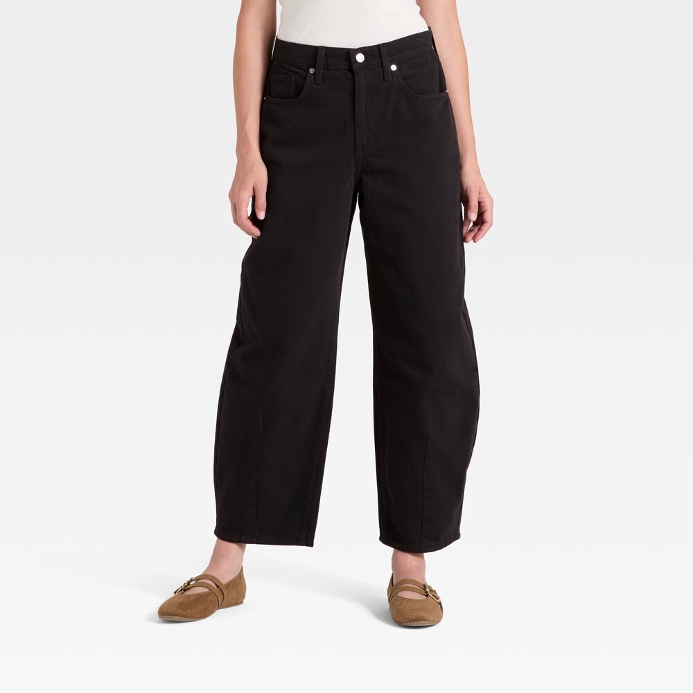 Universal Thread High-Rise Easy Barrel Ankle Jeans 16